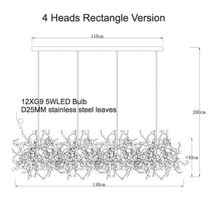 Constellation - B - UNIC10381474 - chrome - 4 - heads - l140cm